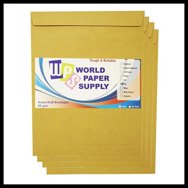 

Produk Unggulan Hot Promo!!! Amplop Coklat Ukuran A3 Wps ( 33 X 42,5 Cm )