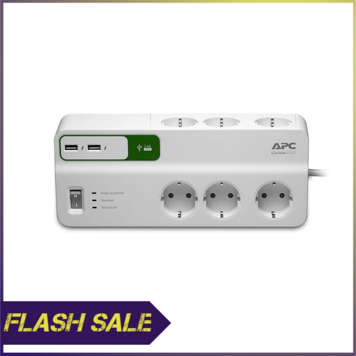 APC Surge Protector PM6UGR   PM6U GR colokan anti petir