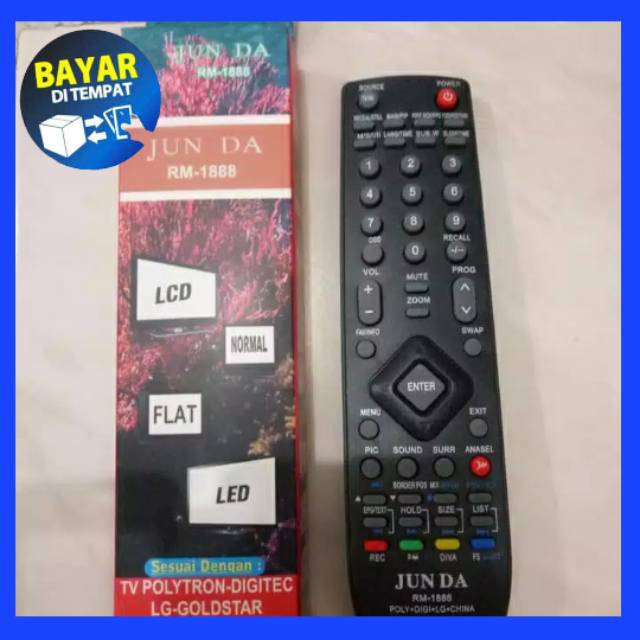 REMOTE TV MULTI POLYTRON LCD-LED RM-1888 JUN DA