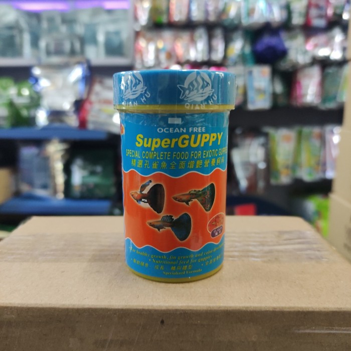 OCEAN FREE SUPER GUPPY MAKANAN IKAN GUPPY 22gr