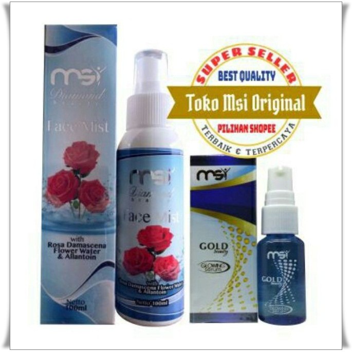 Paket Hemat MSI Diamond Beauty Face mist + MSI Glowing Serum Original