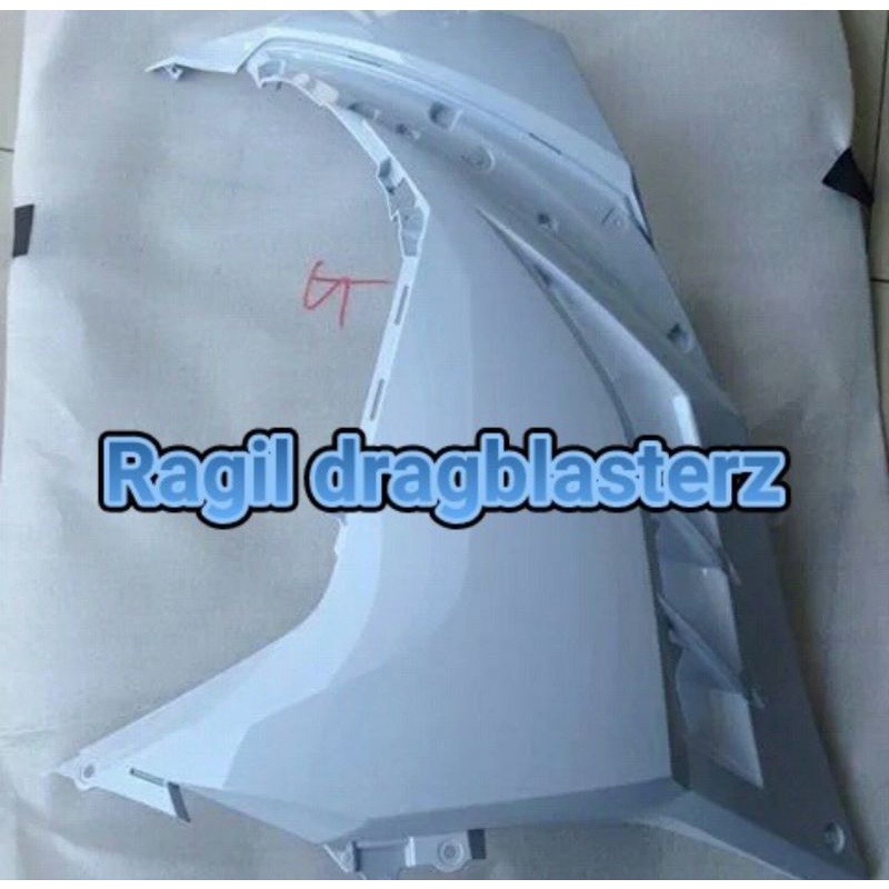 Fairing atas ninja 250 fi putih polos kiri original kawasaki