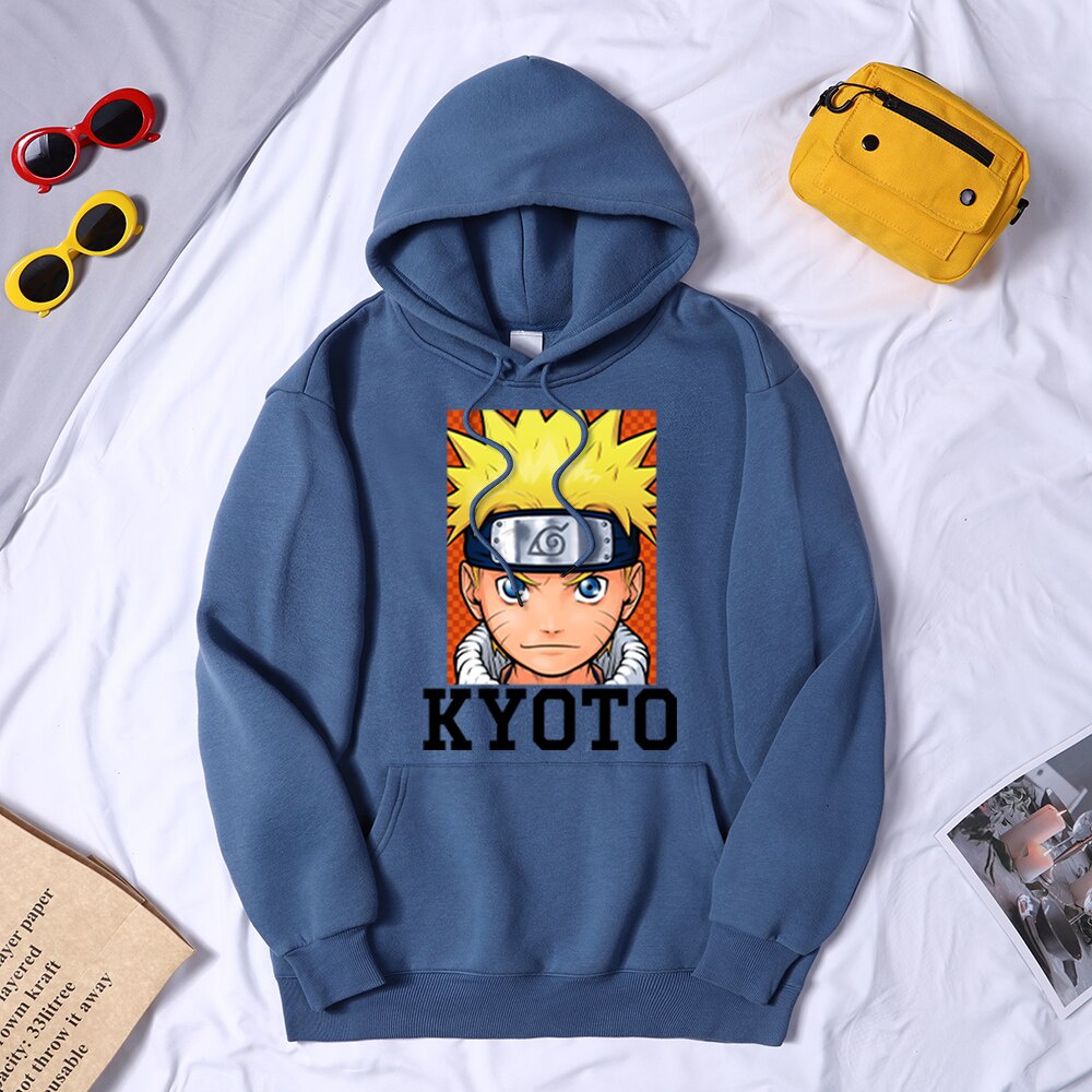 Naruto Kyoto Anime Jumper Hoodie II Sweater Hoodie Anime II Sweter Oblong Topi Sz M - XL ( Pria &amp; Wanita / Anak &amp; Dewasa )