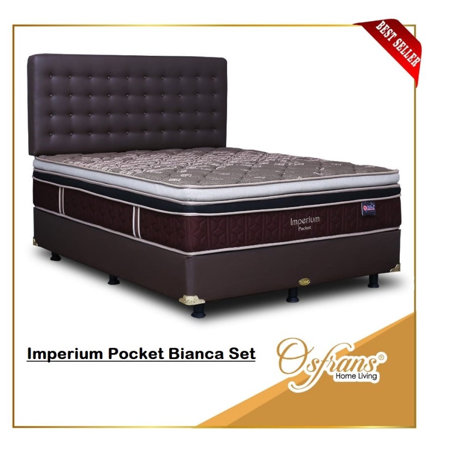 CENTRAL IMPERIUM Double Plushtop Pocket Springs Kasur Springbed