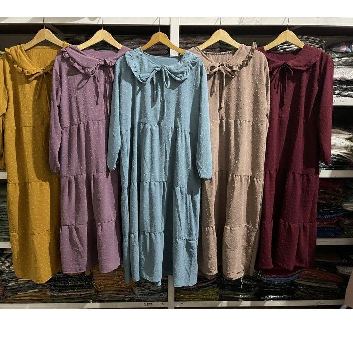 Terbaru.. ZULFA MIDI DRESS CRINKLE URAGIRI