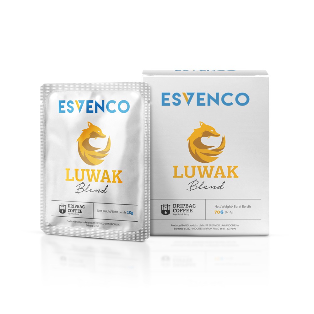 

Esvenco Kopi Luwak Blend Drip Bag 7's 70gr