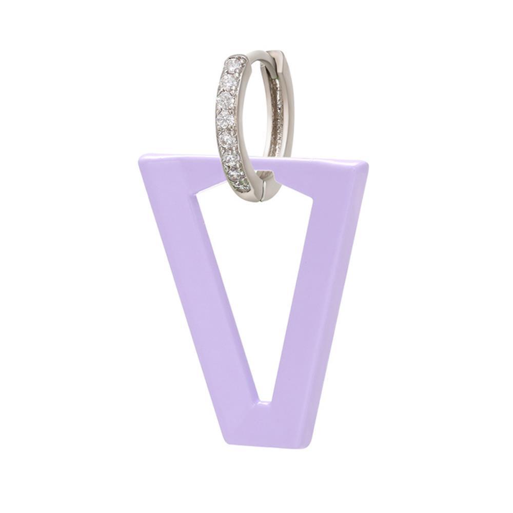 Solighter 1PC Anting Menjuntai Wanita Pria Berlian Putih Perhiasan Hadiah CZ Tindik Telinga