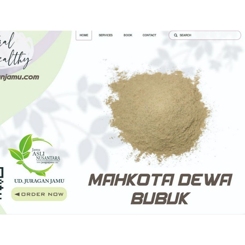 

Mahkota Dewa Bubuk Serbuk kapsul teh celup