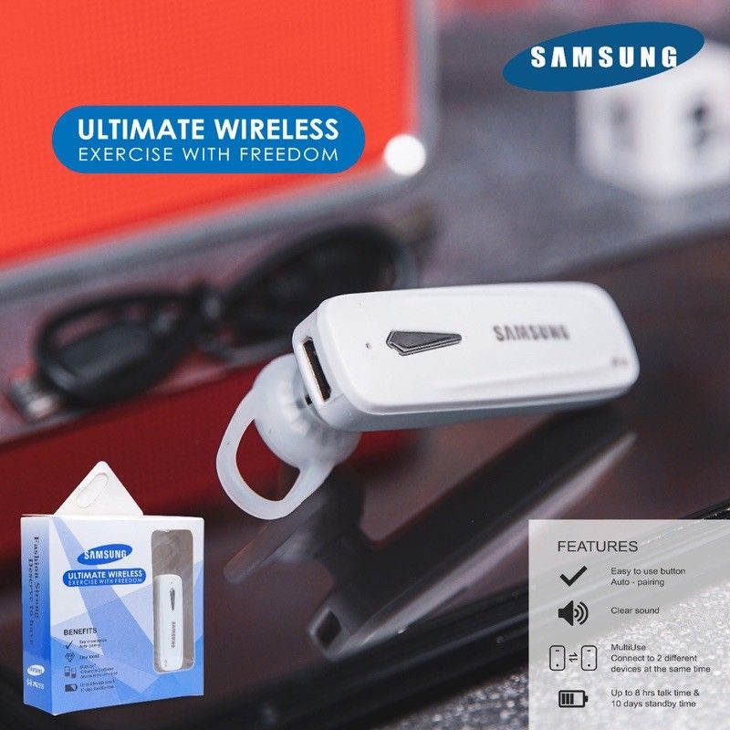 Headset Handsfree Bluetooth Samsung Earphone Samsung Bluetooth