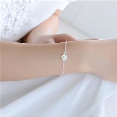Gelang Wanita Model Korea Simple Clover Kristal untuk Hadiah-#10