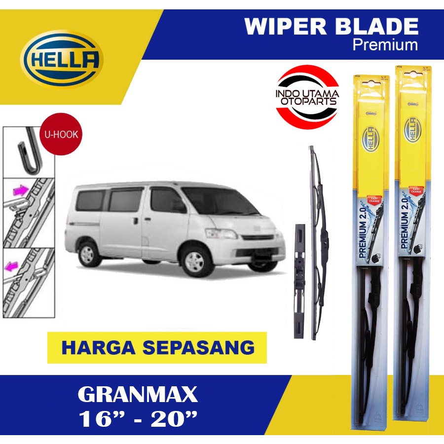 Wiper Blade Mobil Grandmax HELLA Premium 2.0 (16-20)