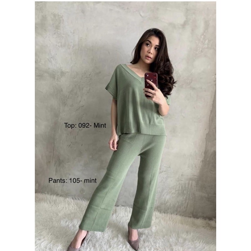 GBY CLOTHING - NANA ONE SET (ATASAN DAN PANTS TERPISAH)-MINT PANT