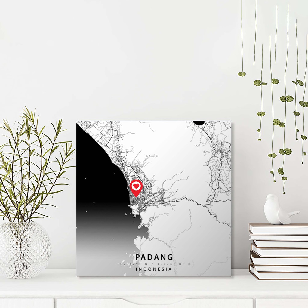 

Map Art Minimalist - Padang