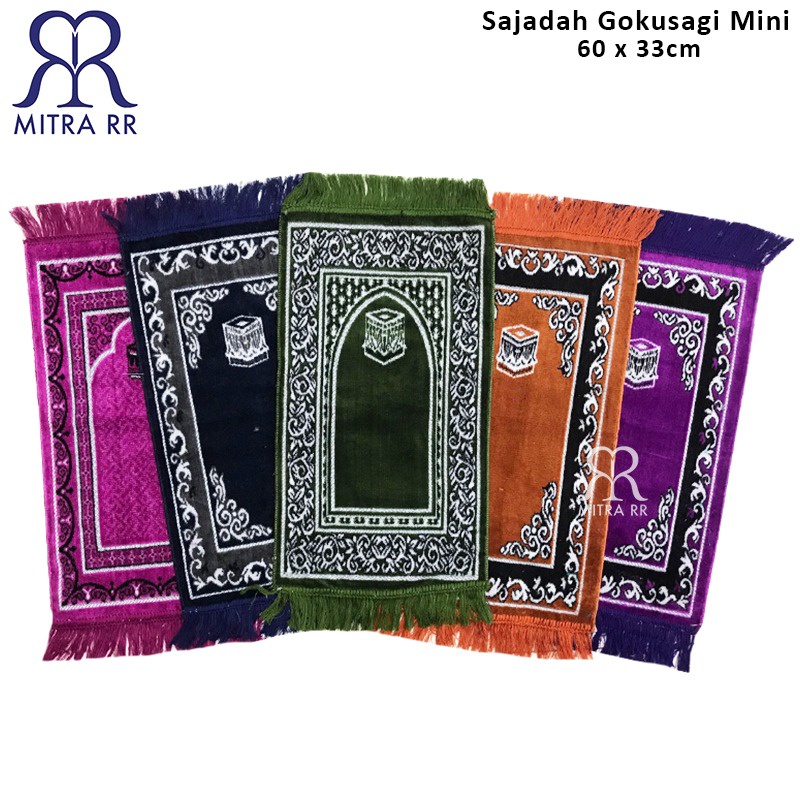 Sajadah Gokusagi Mini 60 x 33cm | Sajadah Anak Kecil Murah | Oleh Oleh Haji Umroh