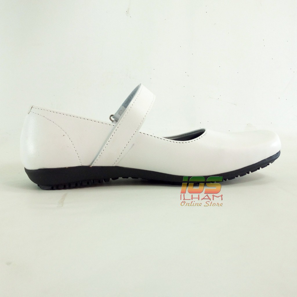 Guci PO2 Putih Sepatu Pantofel Paskibraka Perawat Size 36-41