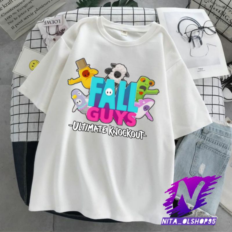 kaos anak fall guys baju fall guys permainan viral
