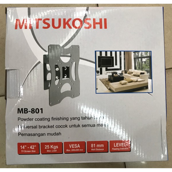 MITSUKOSHI BRACKET TV 14 inch - 42 inch MB-801