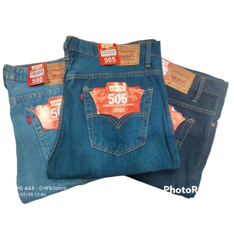 celana panjang jeans standart  pria super  jumbo