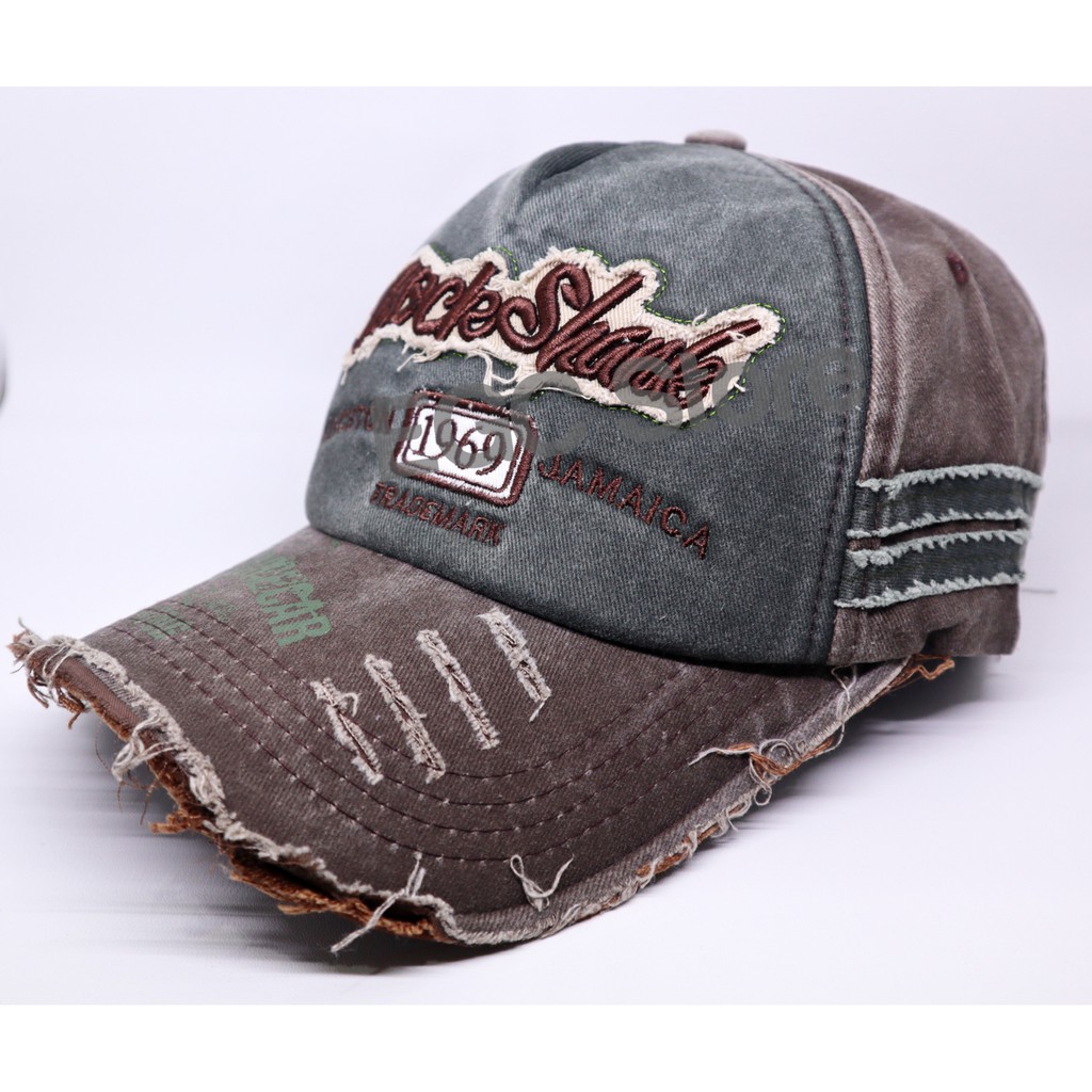 TOPI BASEBALL ROCK SHANK BAHAN KATUN / TOPI BISBOL MODEL ROCK SHANK - 5-628