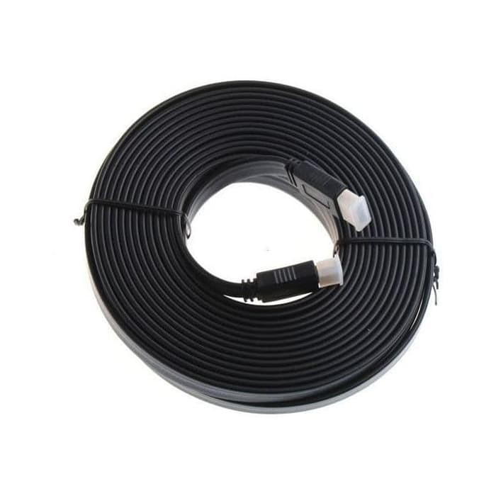 kabel HDMI 10M Male To Male Gold Plate Flat 10 Meter HDMI 1.4V HighSpeed XBT