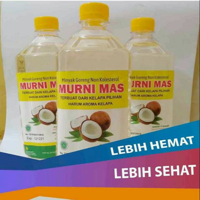 Minyak Goreng Kelapa Organik Murni Mas 1 Liter Shopee Indonesia