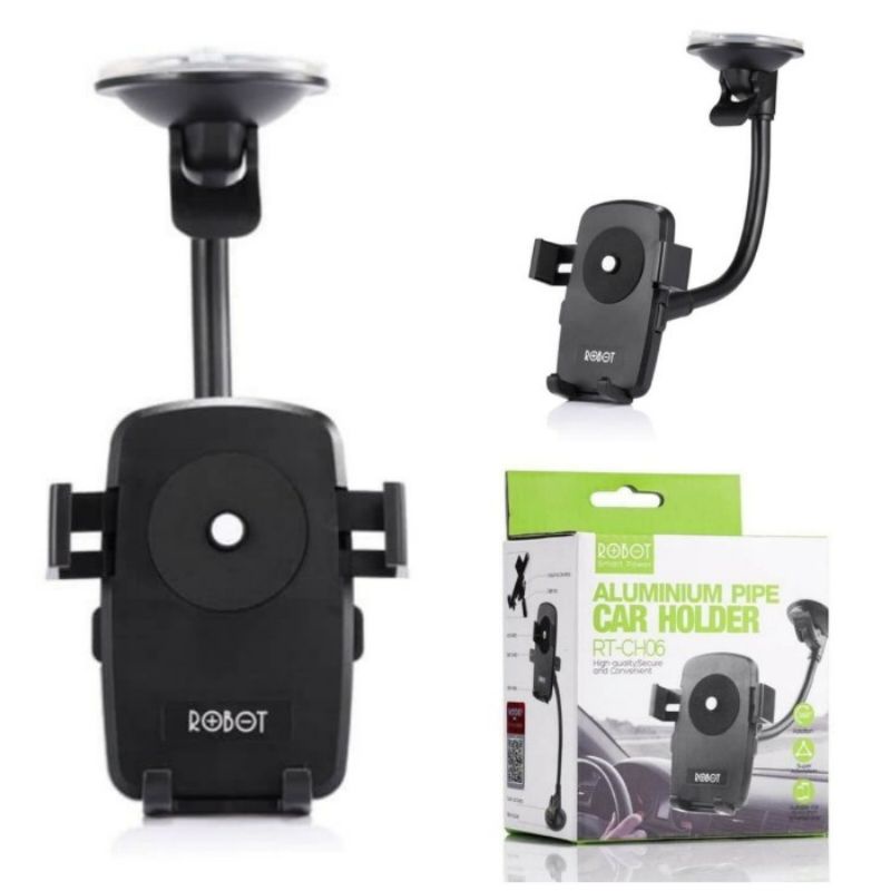 Car Holder Handphone Mobil Tangkai Robot Tempat Dudukan Hp Di Kaca Mobil