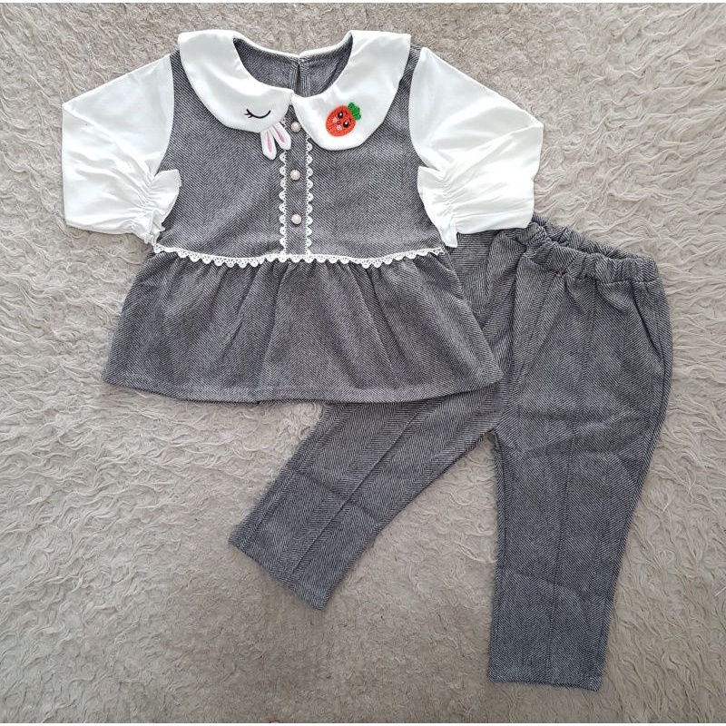 Baju Anak perempuan Import Berry set