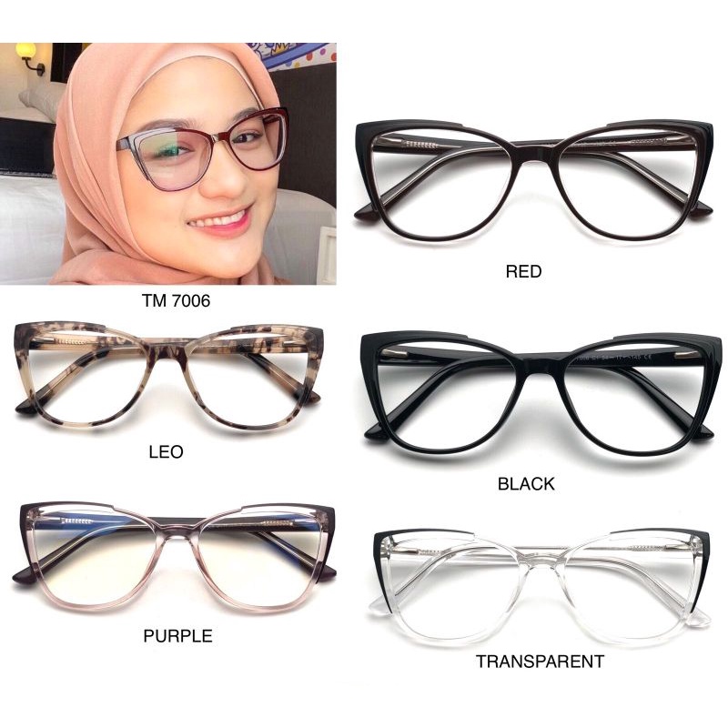 kacamata photocromic wanita kacamata minus kacamata antiradiasi kacamata 7006