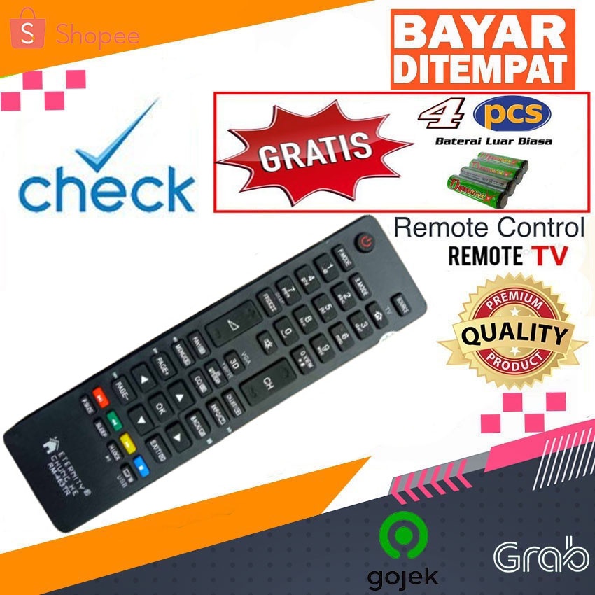 Remot Remote TV Sanyo / Aqua LCD LED Multi Universal AQUA
