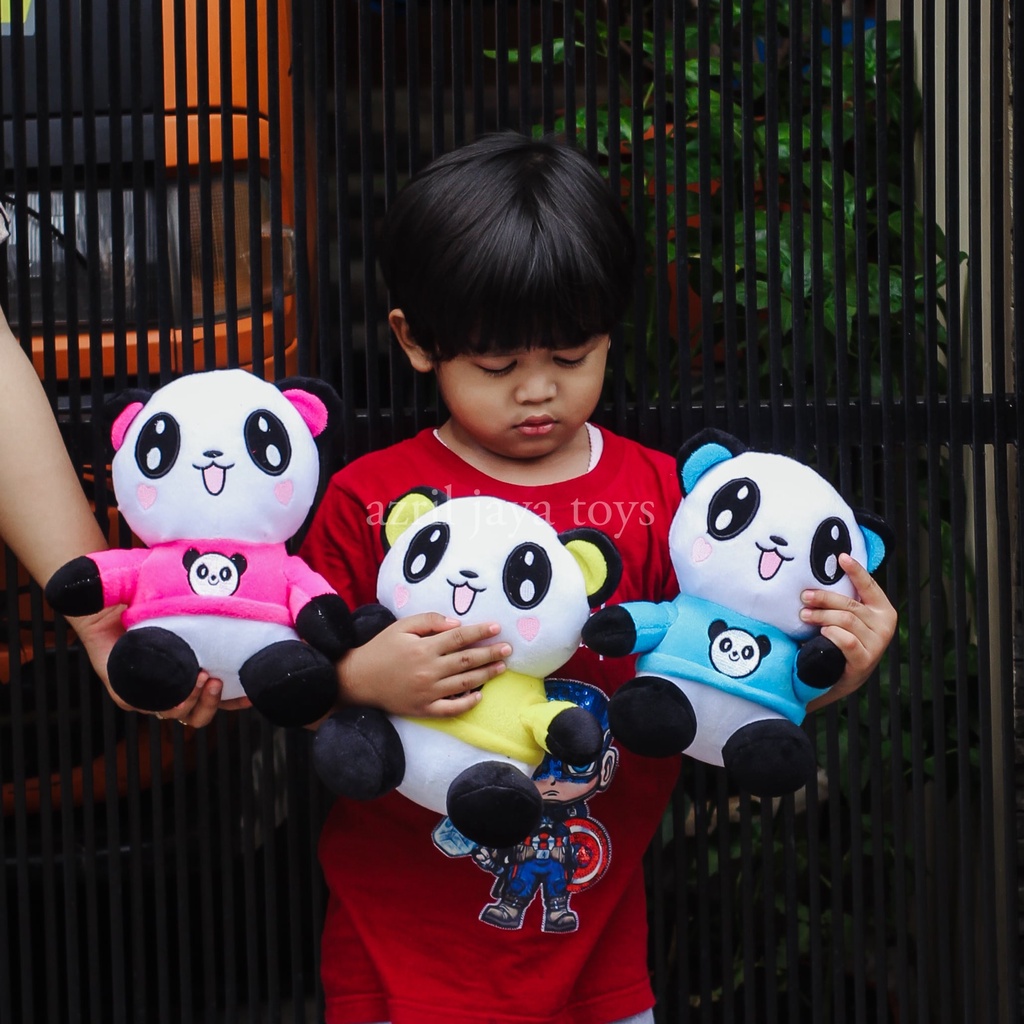 Boneka Panda Pake Baju Lucu dan Imut