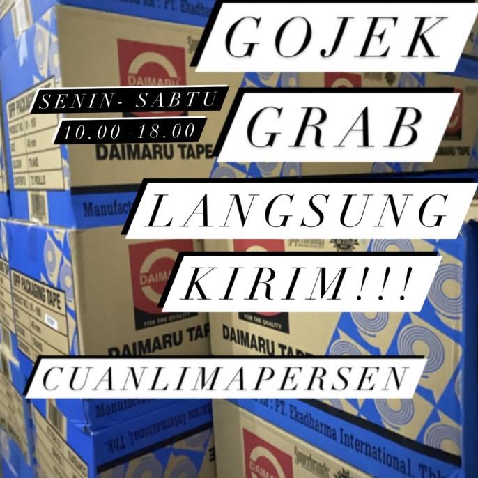 

Lakban daimaru 2 inch - Bening / Transparan 90Y 90 Yard (per dus)
