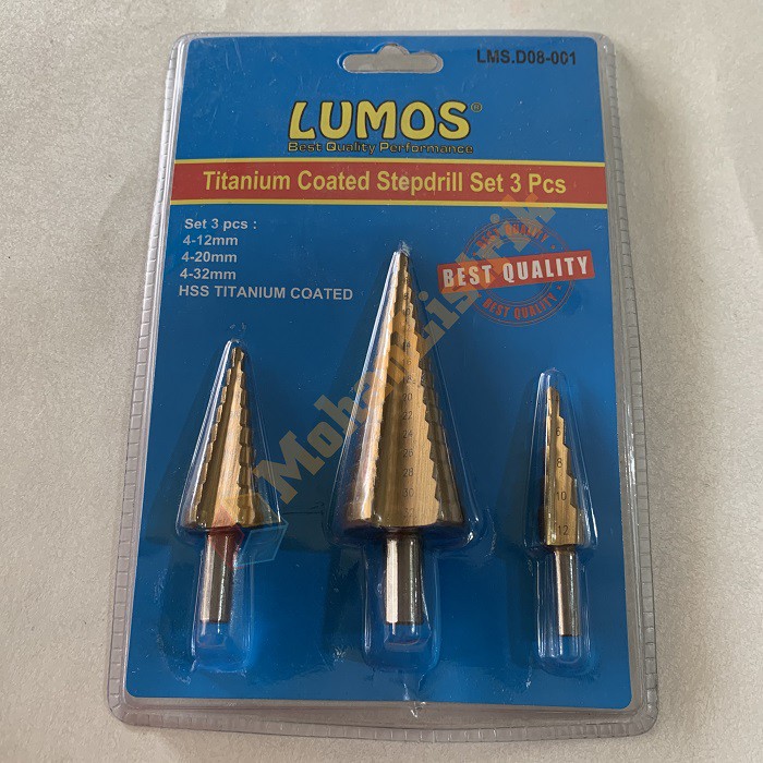 Mata Bor LUMOS Spiral Titanium Coated Pagoda 3PCS