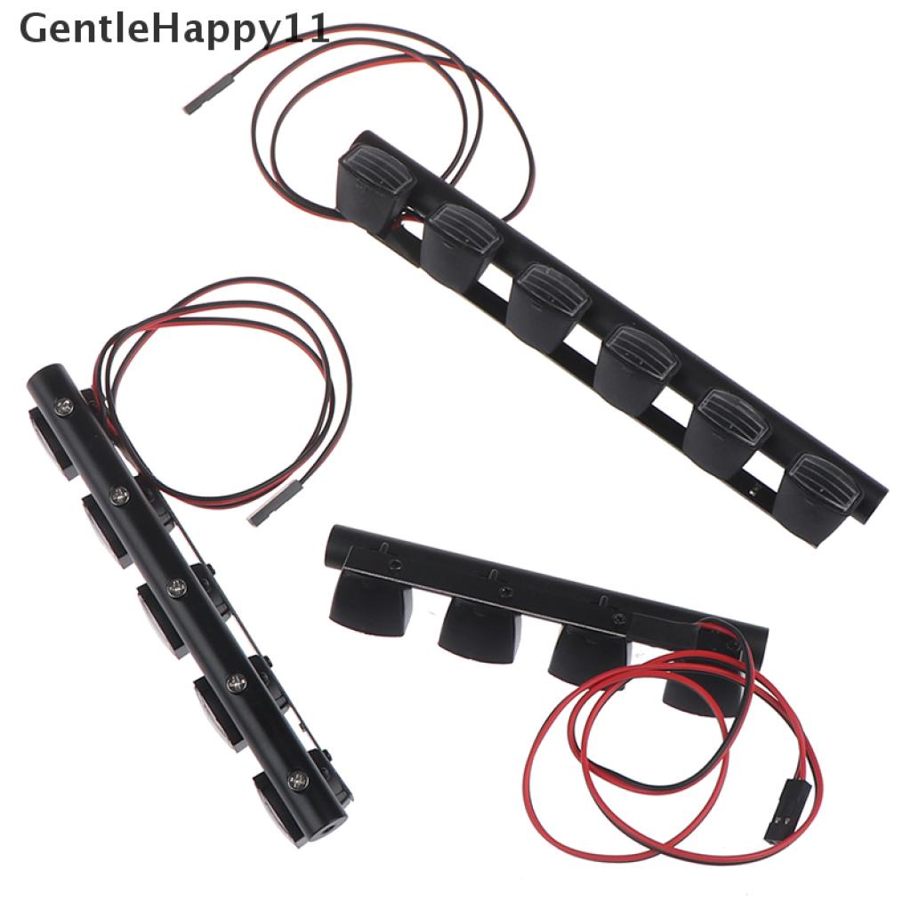 Gentlehappy Ultra Bright Lamp LED Roof Light Bar Dengan Lampu Sorot 4per5per6 Untuk 1per10mobil RC