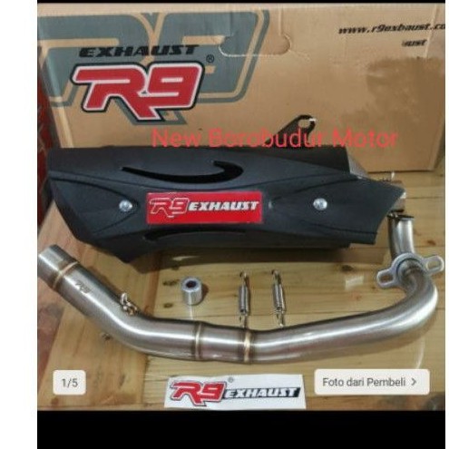 Knalpot Misano R9 SS Black Series Nmax 2020