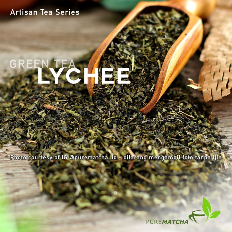 

Artisan Tea Cafe - Green Tea Lychee 10gr SAMPLE Teh Hijau Rasa Leci
