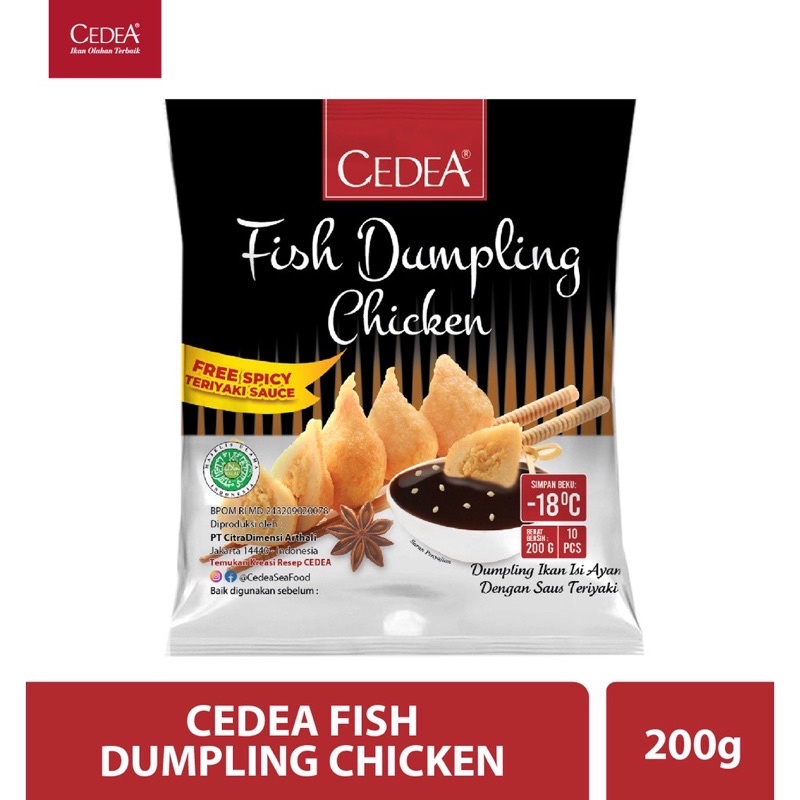 Jual cedea fish dumpling chicken 200gr/ cedea dumpling ayam 200gram ...