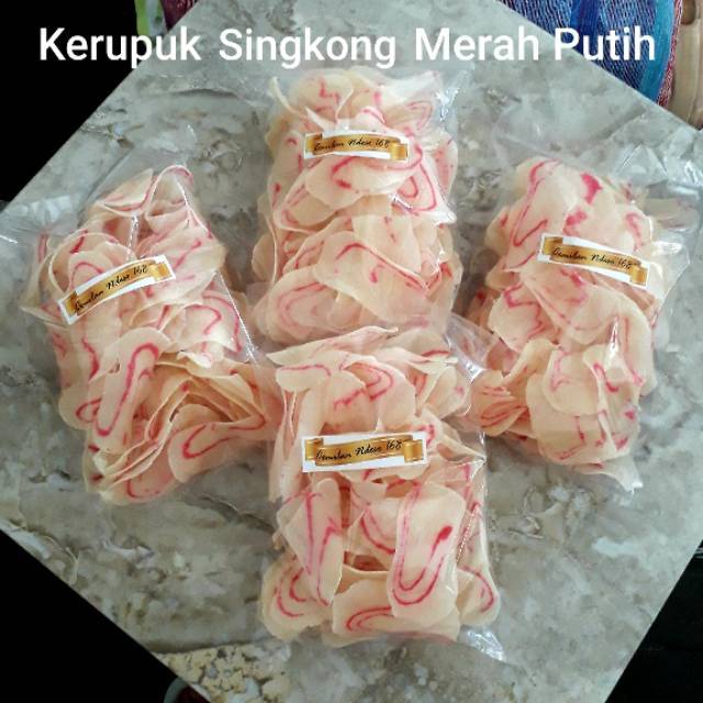 

Kerupuk Singkong / Budin Merah Putih (Mentah)