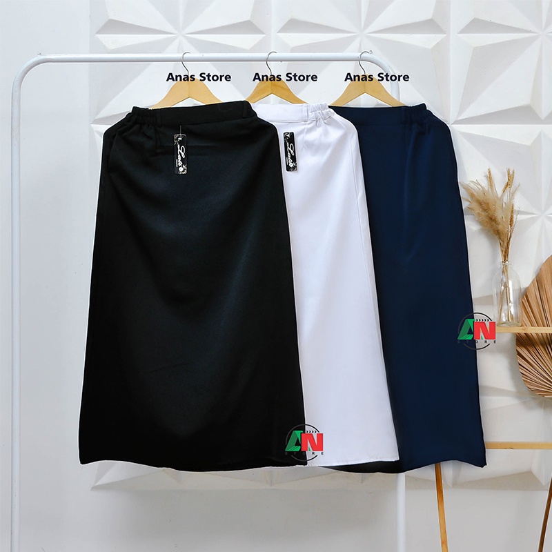 Rok Line A Polos Rok Panjang Wanita Rok Kerja Wanita Rok Kantor Wanita (Ukuran S - XL)