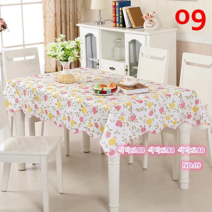 Taplak Meja Makan Anti Air Taplak Meja Plastik Lebih Tebal Dan Besar ...