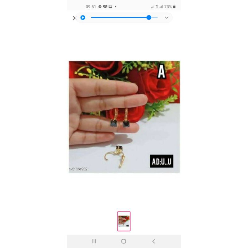 Anting gold plated