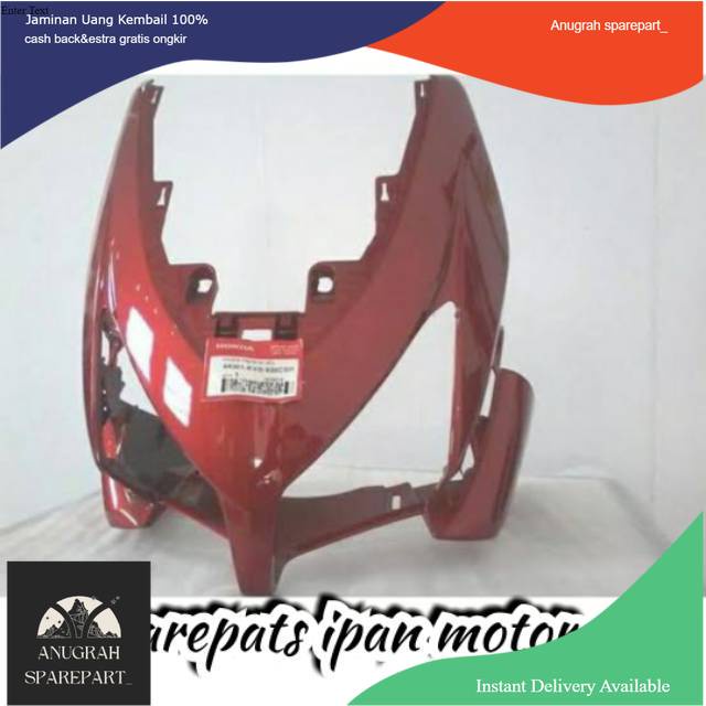 Tameng depan vario 110/vario karbu warna merah marron