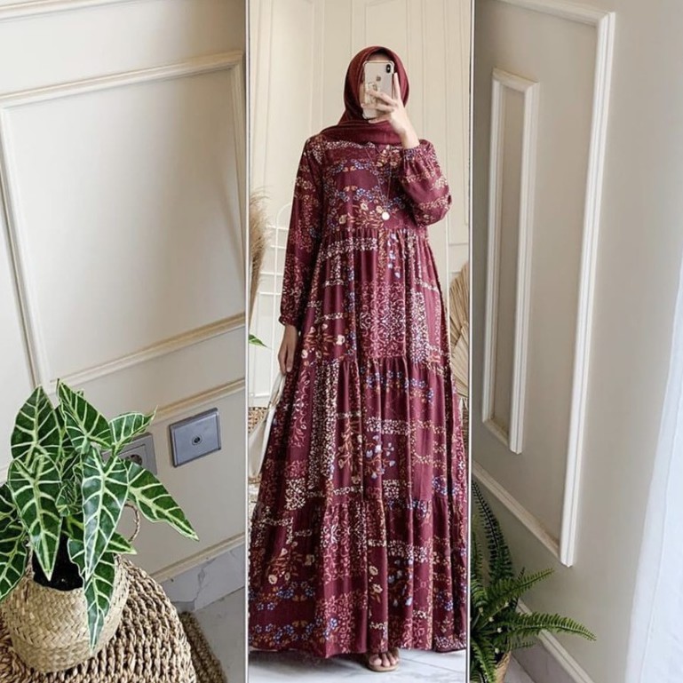 HOPYLOVY - Maxi Dress Wanita Riani