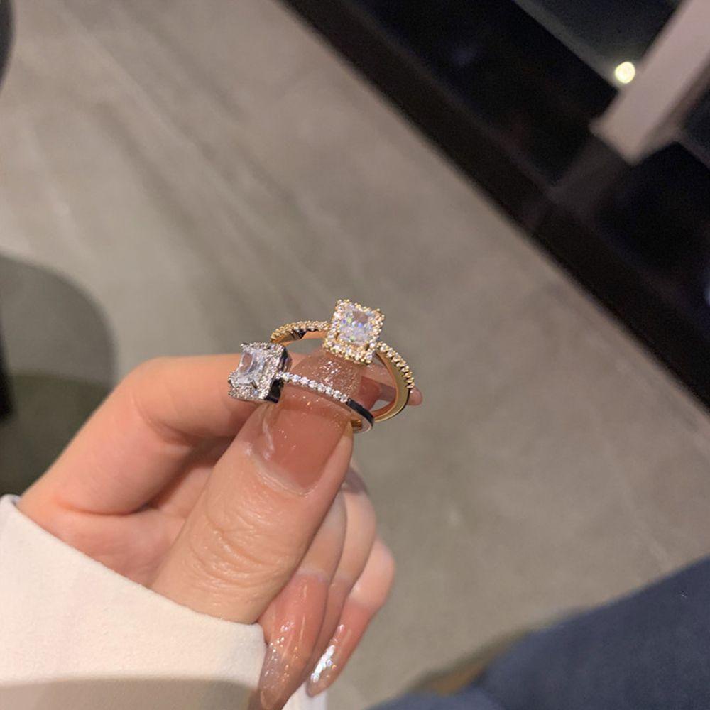 Preva Pembukaan Cincin Fashion Klasik Bunga Daisy Perhiasan Hadiah Pernikahan Keberuntungan