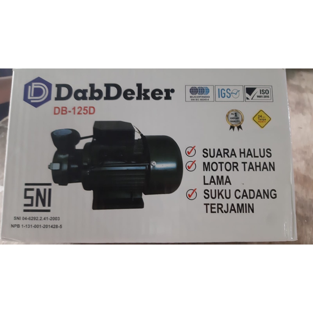 MESIN POMPA AIR DAB 125D/Pompa Air Dabdekker/Mesin Pompa air pendorong air dab decker deker/POMPA AIR ZEJ PUMP