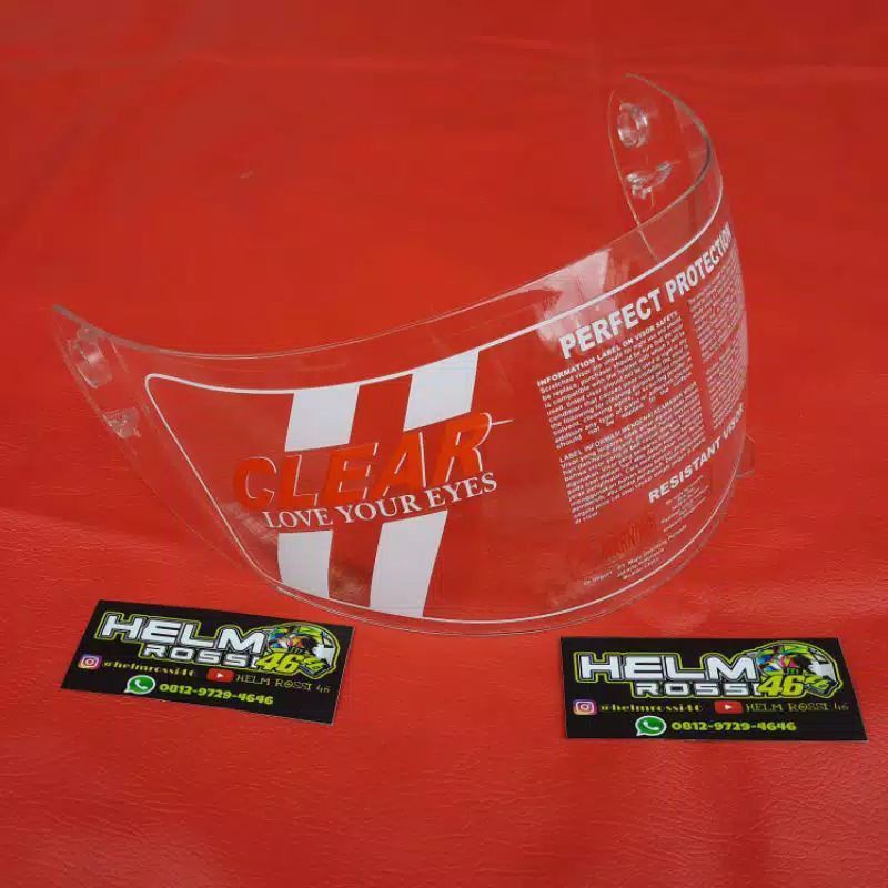 KACA VISOR PELANGI KYT RC7 RC SEVEN R10 K2 RiDER MEREK CLEAR TERMURAH