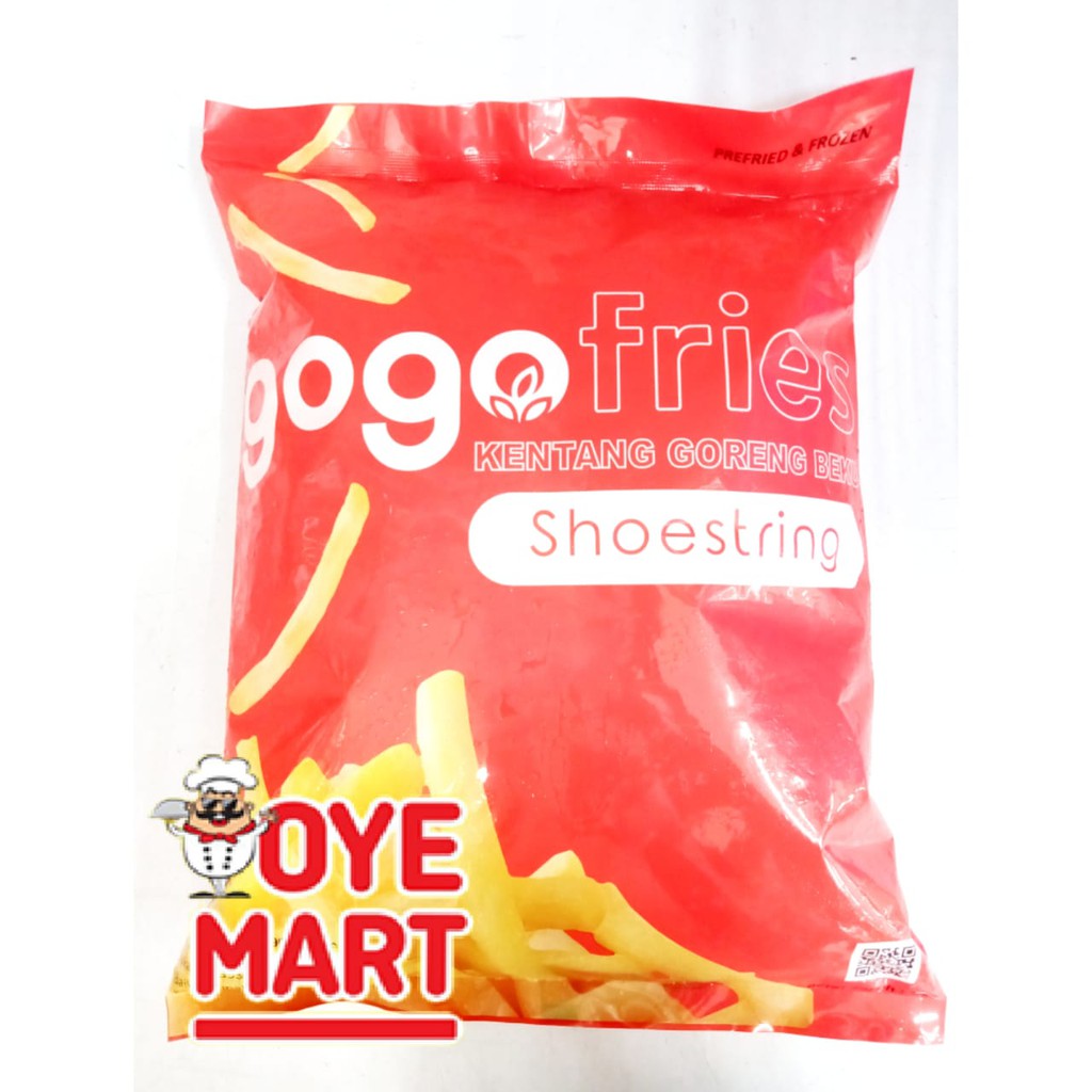 GOGO FRIES SHOESTRING 1KG / KENTANG GORENG BEKU