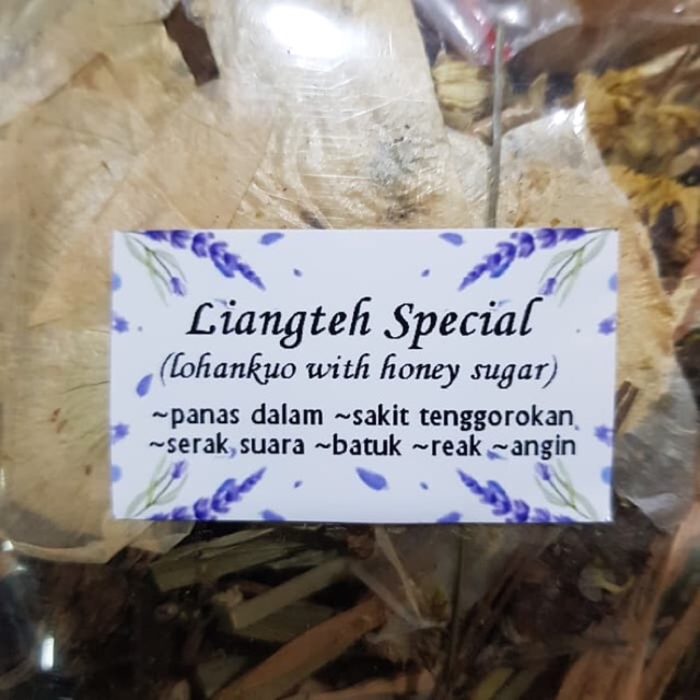 

Liang teh premium special lengkap dengan lohankuo bs additional honey rock sugar
