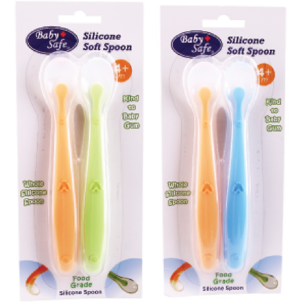 Babysafe SC009 Silicone Soft Spoon Sendok Bayi Silikon