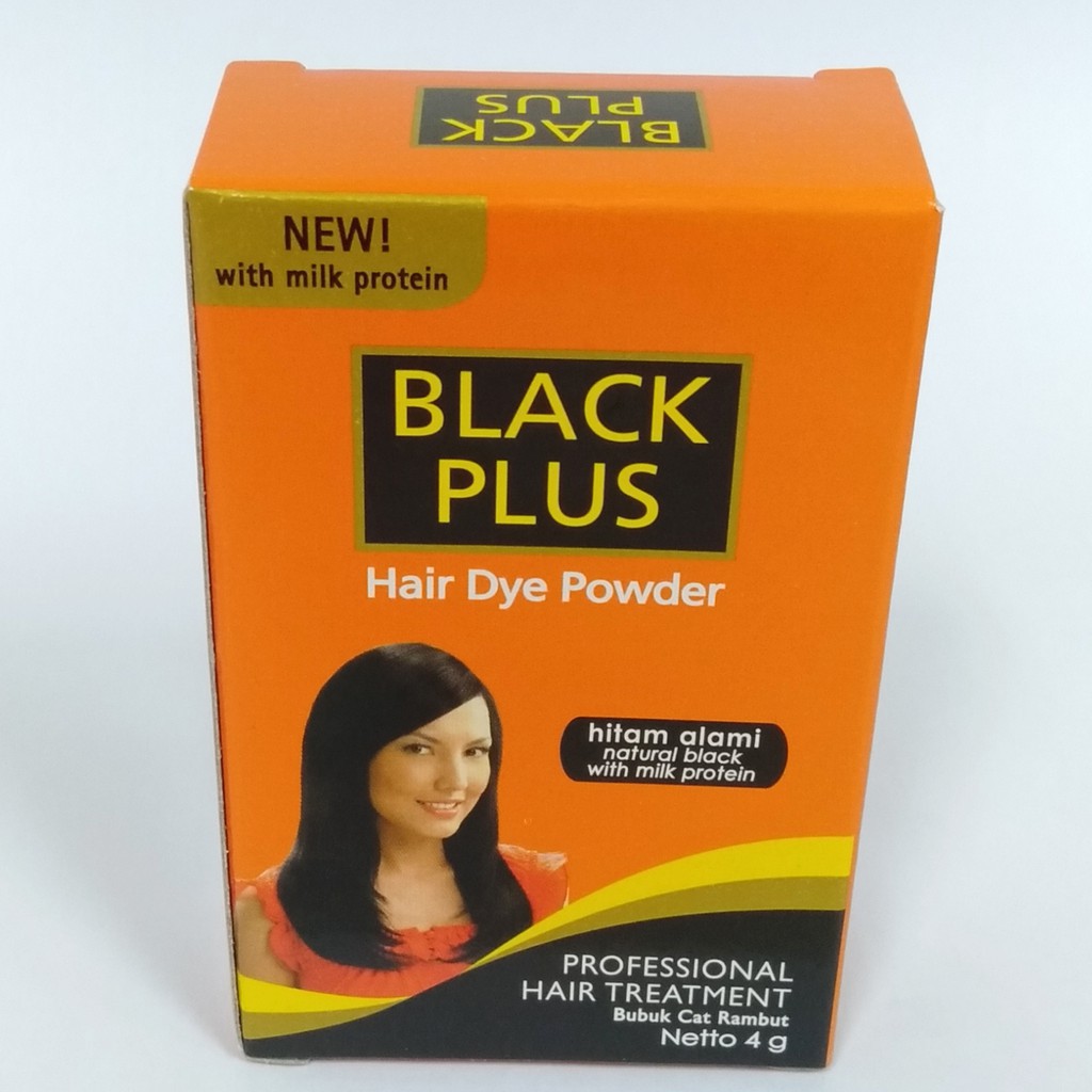 Jual BLACK PLUS HAIR DYE POWDER 4GRAM Shopee Indonesia