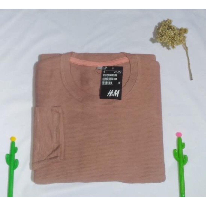 Kaos polos lengan panjang katun